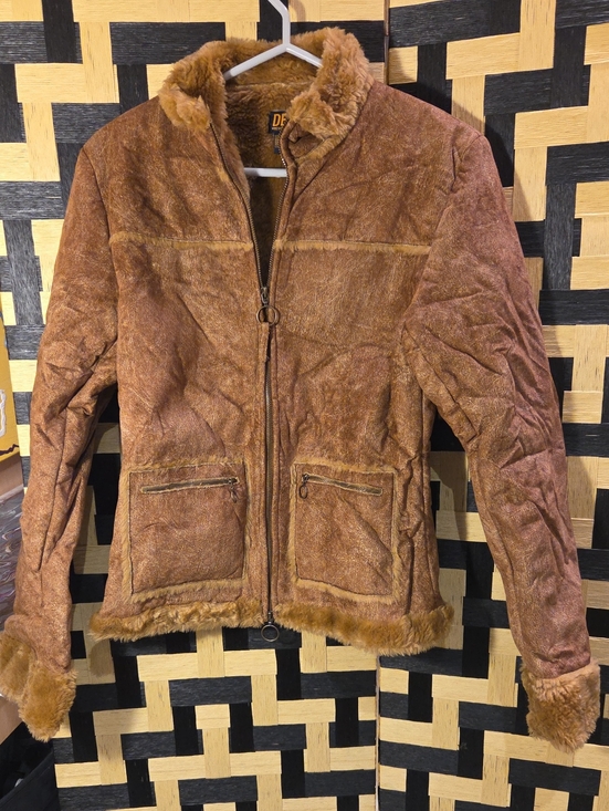 Dex Jackets & Blazers - Dex Brown Teddy Faux-Suede Jacket